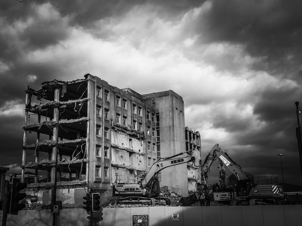 Warrington demolition site